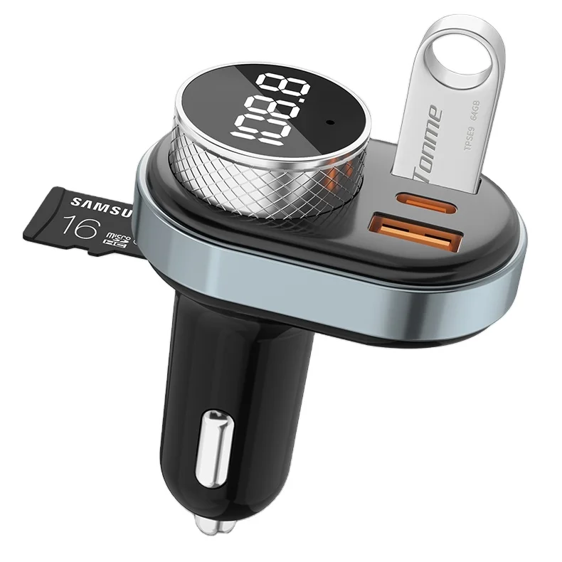 factory directly sell 3 ports TF SIM card car radio bluetooth fm transmitter full frequency mp3 player handsfree car kit