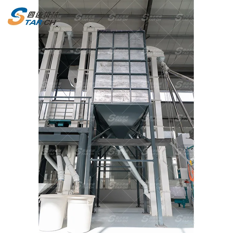 100TPD complete set paddy processing plant rice clean peeling husker machine for sale