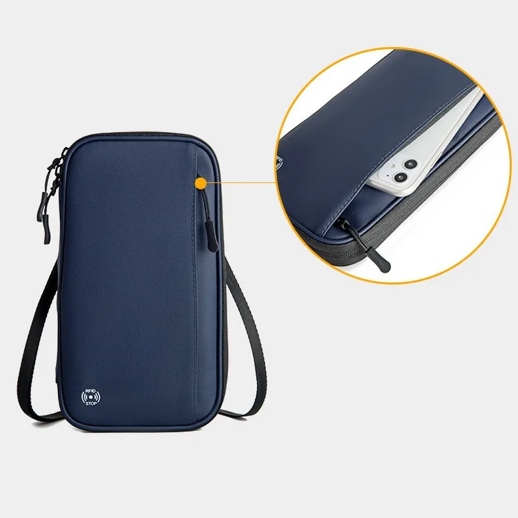Multi Functional Ticket Holder Portable Overseas Travel Document Storage Wallet Large Capacity Neck Hanging Passport Bag
