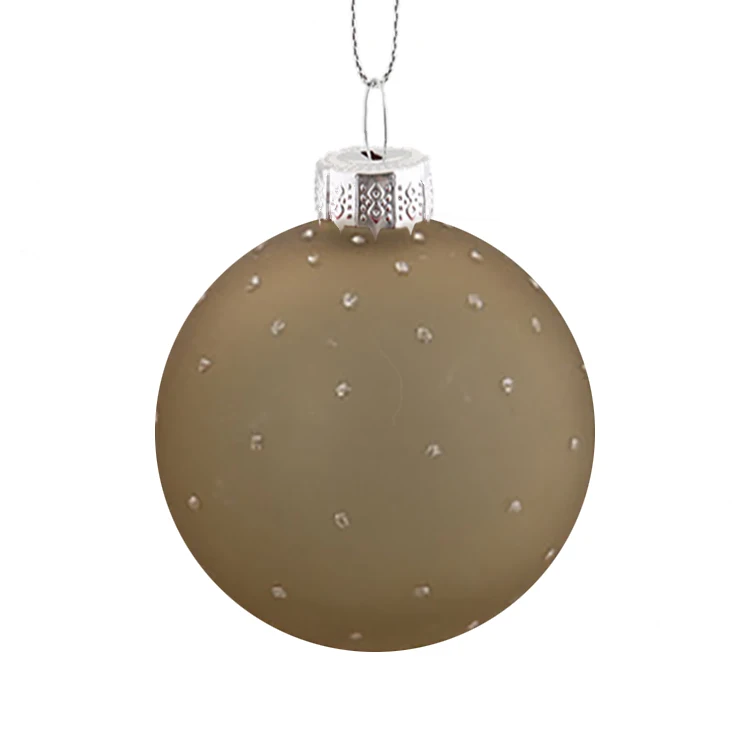 Дешевые рождественские украшения ручной работы, стеклянные цветные шары