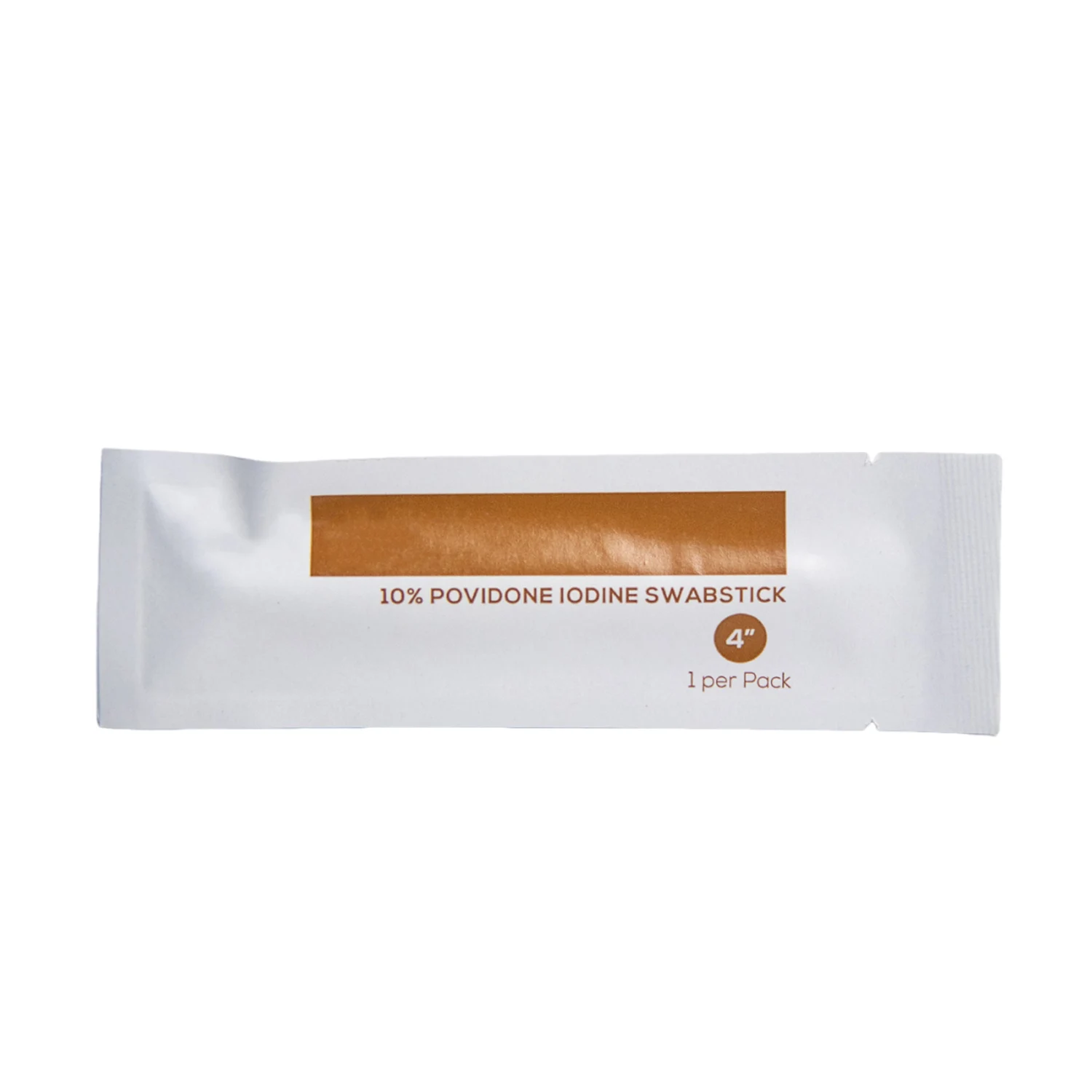 EOS Brown Iodine Antiseptic Skin Preparation Swabsticks 50 Individual Foil Packaged 1 Box