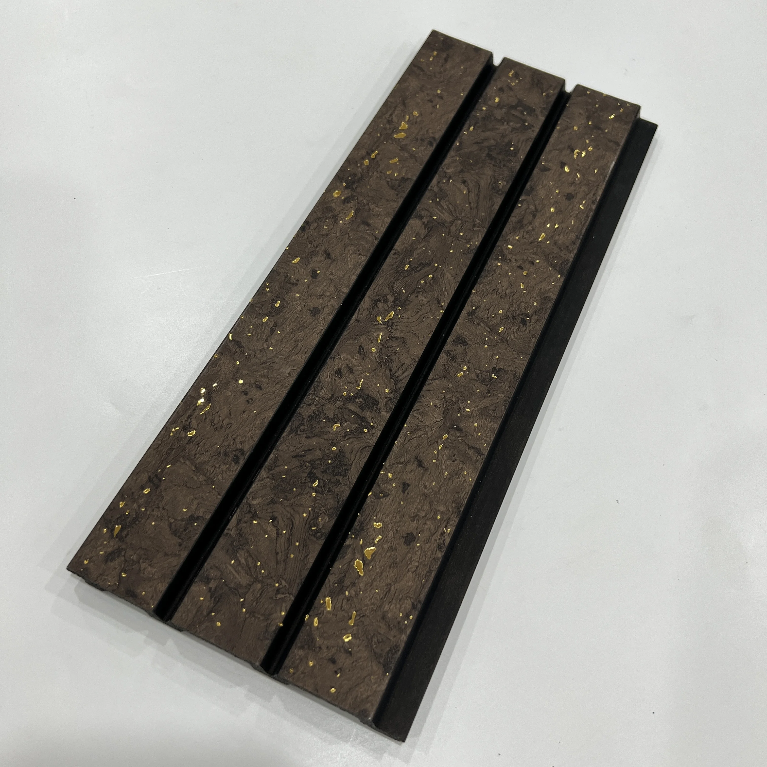 Whole Sale Price Home Decorating Material Interior Wall Cladding 120*12mm PVC Wall Panel PS Wave Board