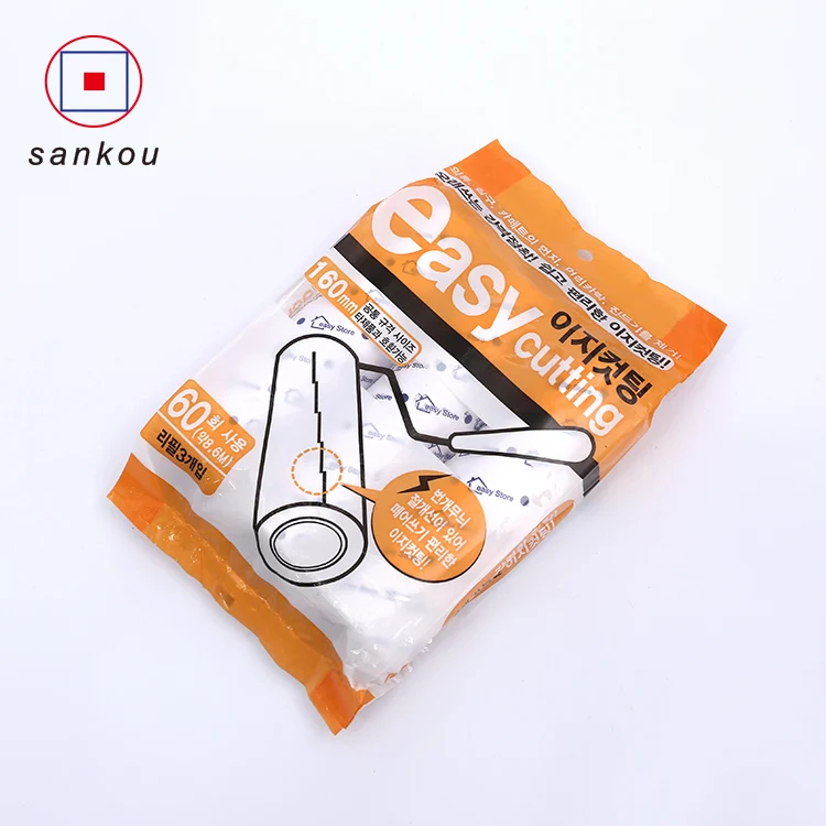 Lint roller sticky dust collector with handle color box custom lint roller refill for pet hair