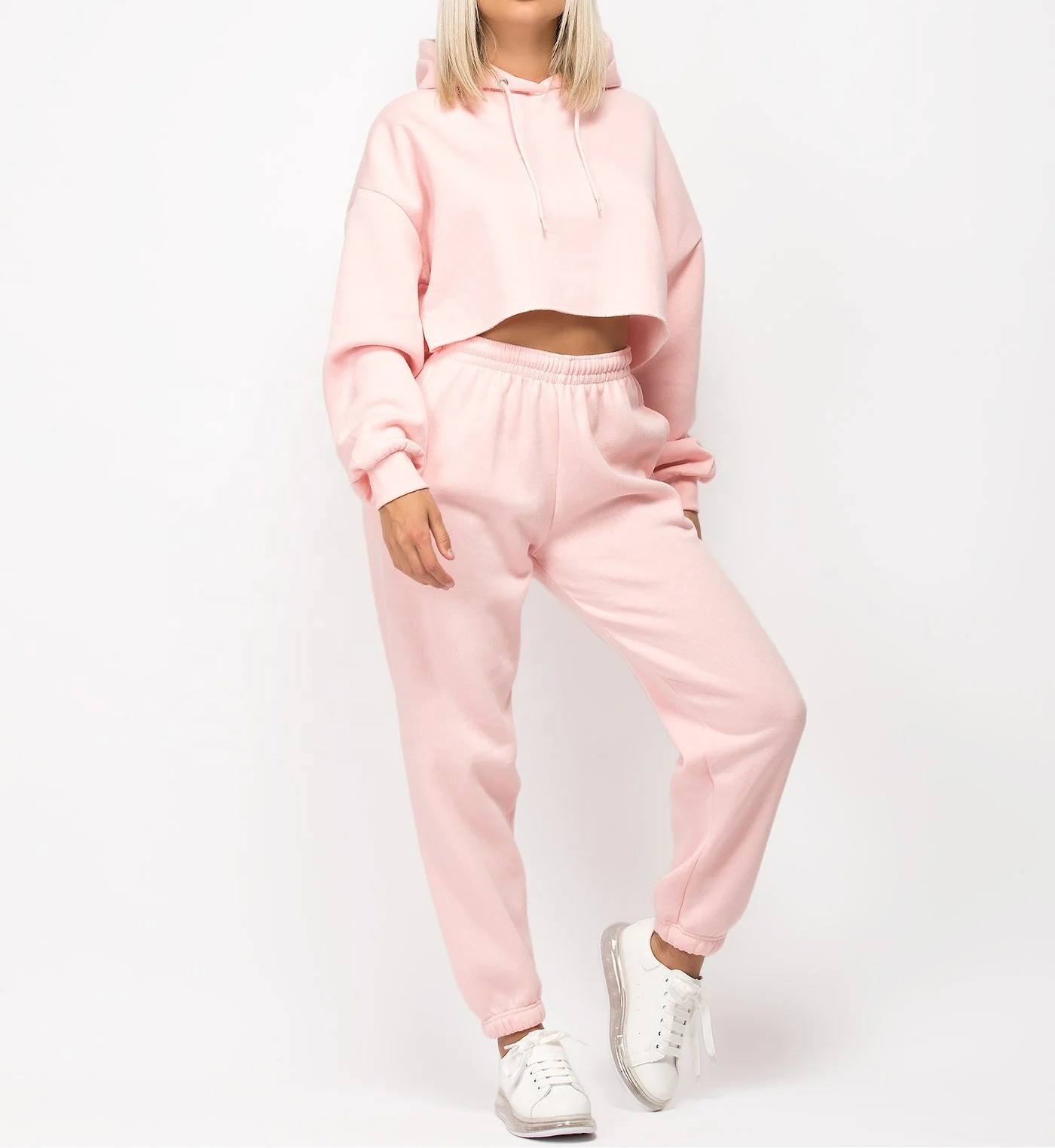 Женские флисовые мешковатые спортивные штаны с высокой талией, с логотипом на заказ