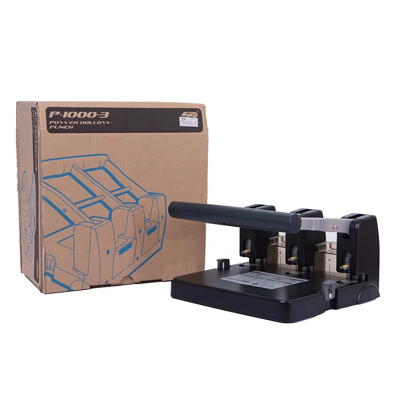 P1000-3 Professional Factory Promotional 100 Sheets 3 Holes Puncher Heavy Duty 3 Hole Punch