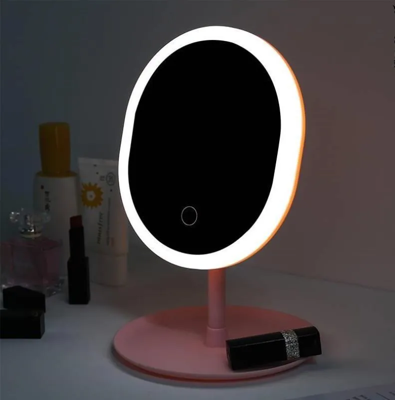 Прямая Заводская цена Косметический макияж с USB-зеркалом светодиодный