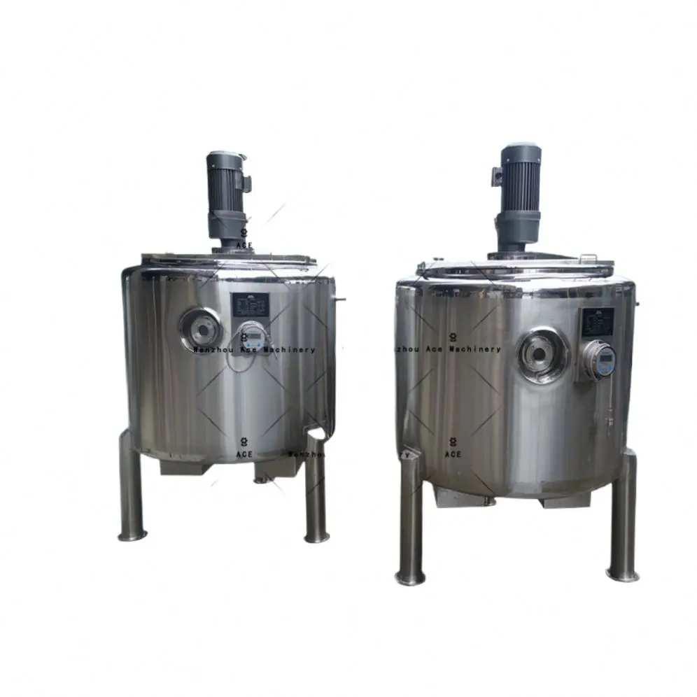 Liquid Soap Mixer Cosmetic Shampoo Storage Sus304 Sus316l Stainless Steel Skin Care Paddle Blender Paint Mixing Tank