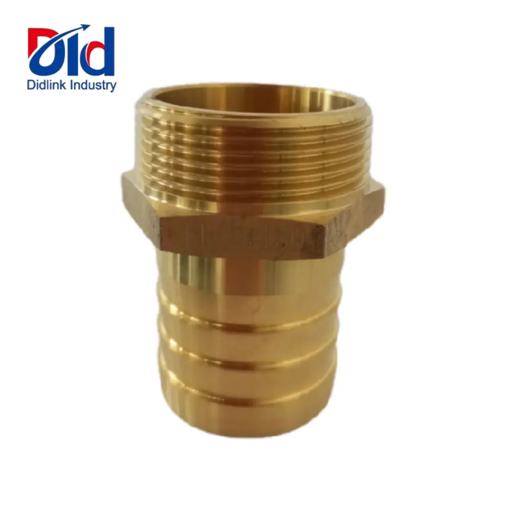 Low price male threads hose nipple Coupling brass hose barb fitting Adapters for rubber hose with high quality