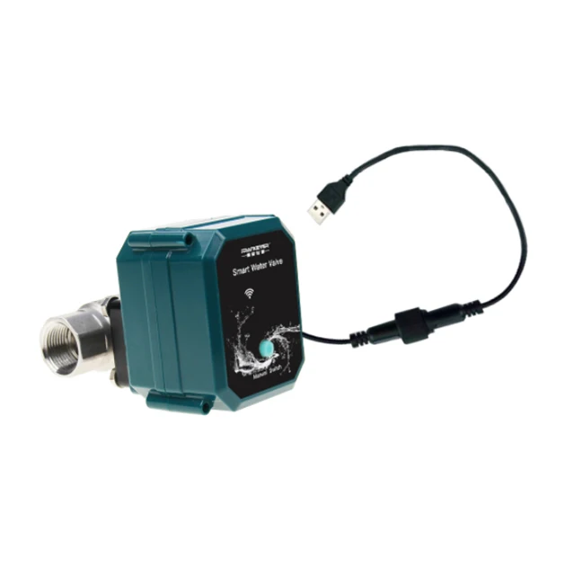 Tuya APP ZIGBEE  wifi compatible with alexa google voice control wireless smart solenoid control valve for water meter