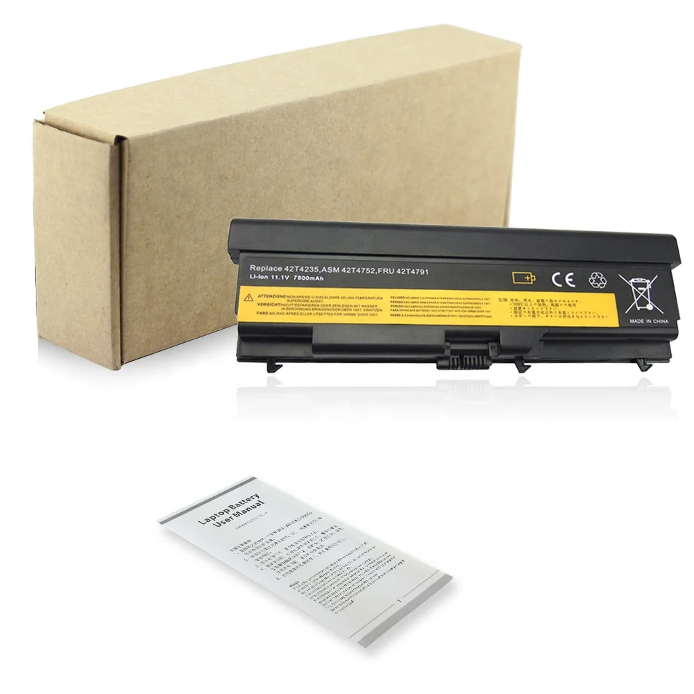 Replacement laptop battery for IBM/LENOVO 42T4235 ASM 42T4752 9-Cell TP T410 E40 E50 L410 SL510 SL410 T20