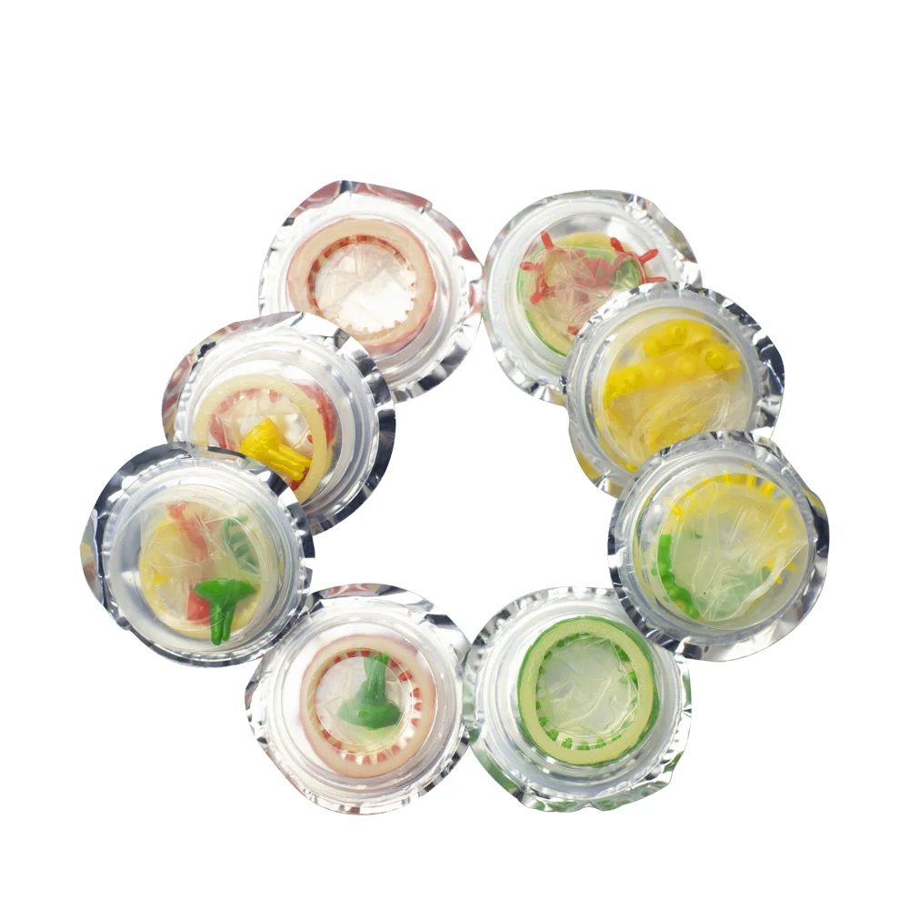 Hot On Sale Safe Men Adult Sex Products Female G-spot Vaginal Stimulation Condoms Spike Penis Sleeve Condoms