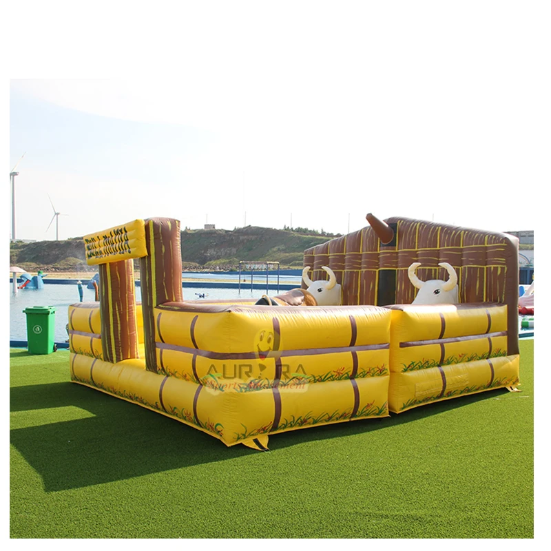 Outdoor Playground bull inflatable mechanical rodeo kids mechanical  bull ride