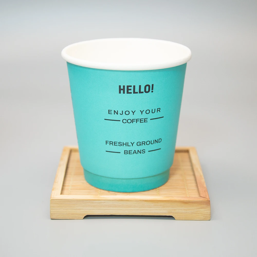7oz 8oz 9oz 10oz 12oz 14oz 16oz Custom Disposable Coffee Paper Cup Custom Paper Cups with Logo Double Paper Cups