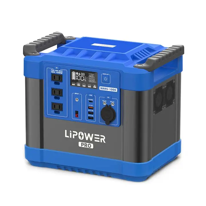 Lipower wholesale 1000W 1120WH portable power station backup energy for home outage