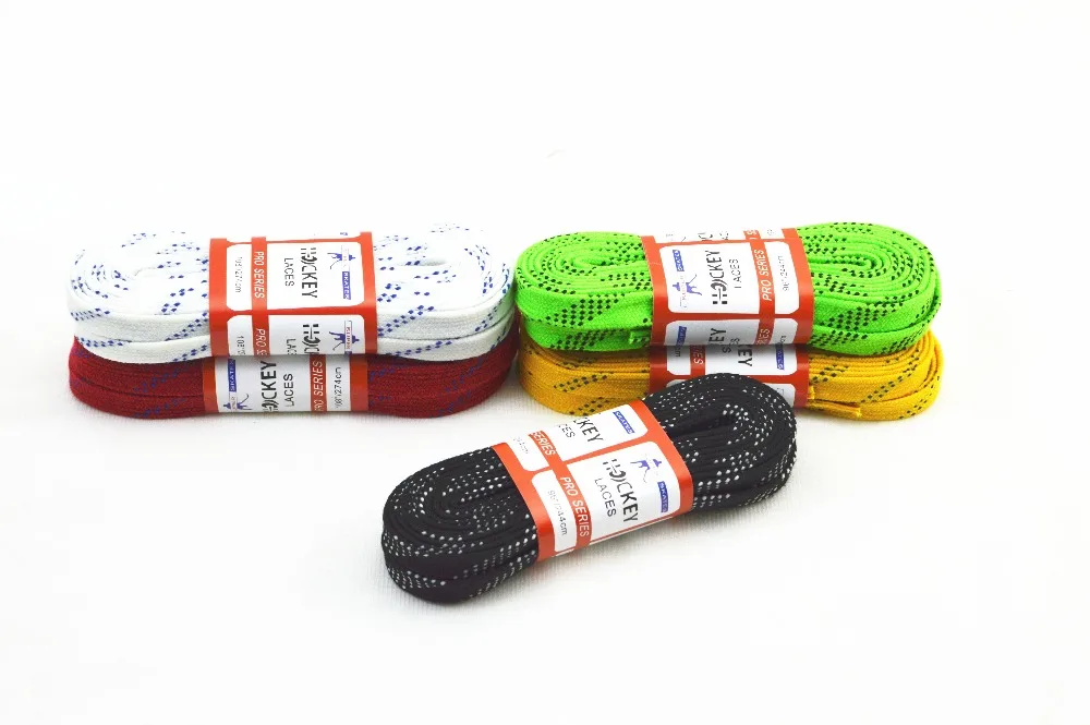 Wholesale Hot Selling Funny Flat Waxed Hockey Shoe Lace Manufacturing
