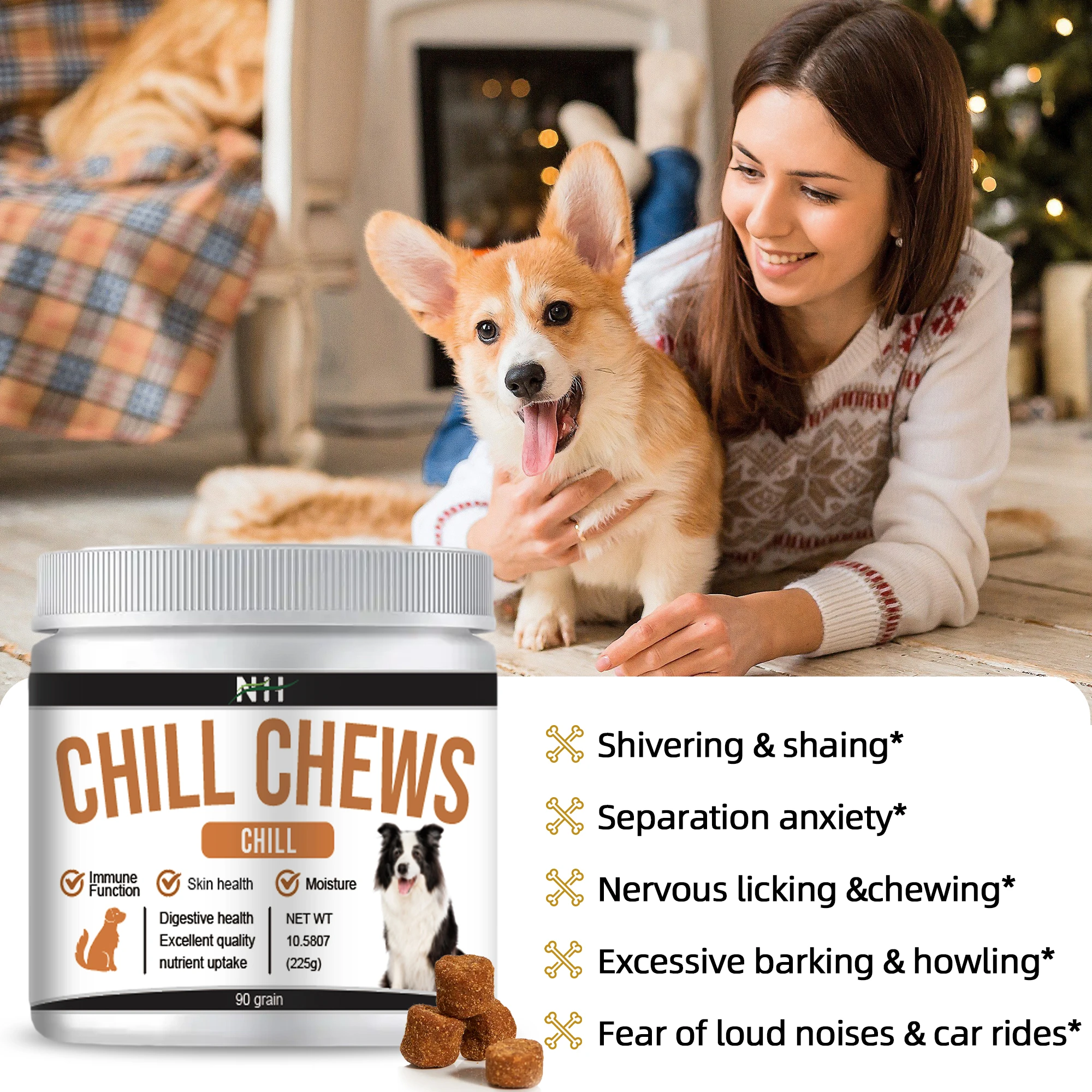 niuxilai calming supplement wholesale for dog treats food chill soft chew