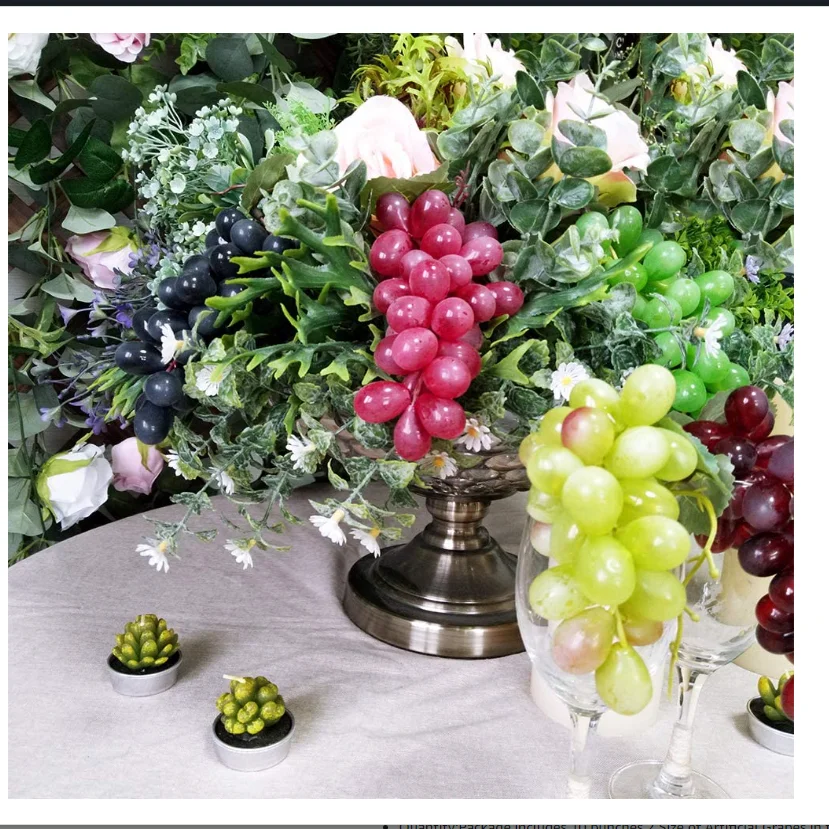 Artificial Fruit Grapes Bunch for Home Wedding Party Garden Decor