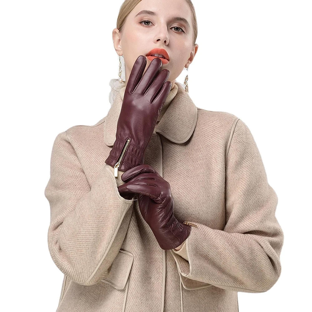 Premium Custom Leather Hand GLoves for Women Winter GLoves Leather