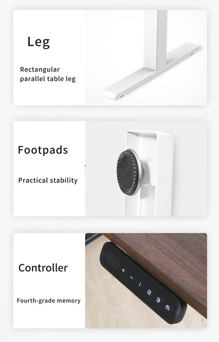 Оптовая продажа эргономичный стоячий Рабочий стол с одним мотором электрический регулируемой высотой офисный