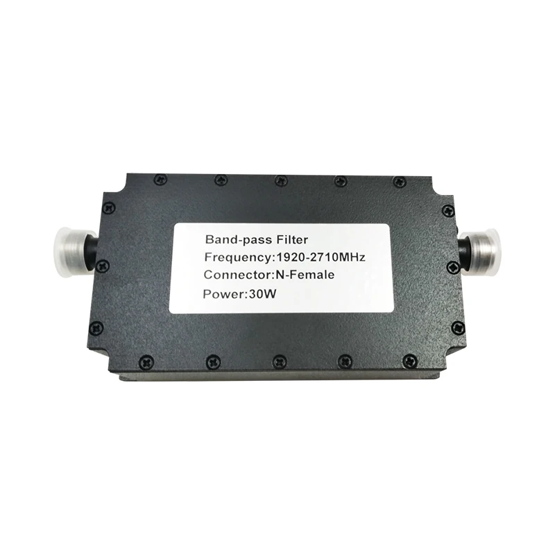Hot Sale RF Filter Newly 50W LTE2100 NR2100 1920-2710MHz RF Band pass Filter with High Attenuation With N-Female Connector