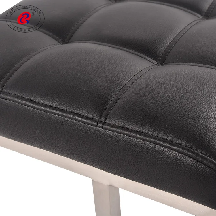 RED SUN 26 inches Two Bar Stool Counter Height Bar Stools with Footrest rectangular Backless Kitchen Dining Cafe Chair