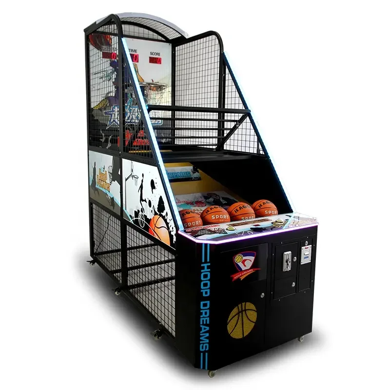 Coin Operated Basketball Machine Arcade Games Machines Shooting Street Basketball Game Machine