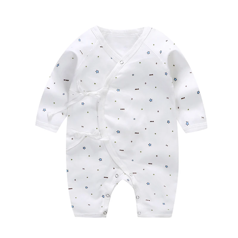 
Pure cotton infant clothing newborn underwear baby pure cotton kimono suit 0-3 months child clothing 
