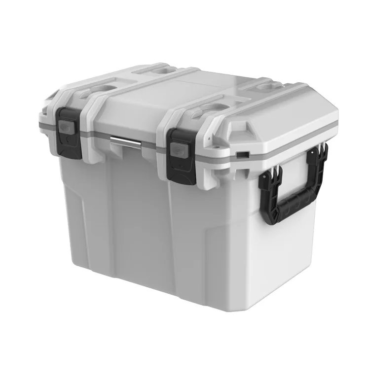 Antuncle 30L beverage cooler refrigerator white ice cooler box cool box drink roto molded cooler for patio