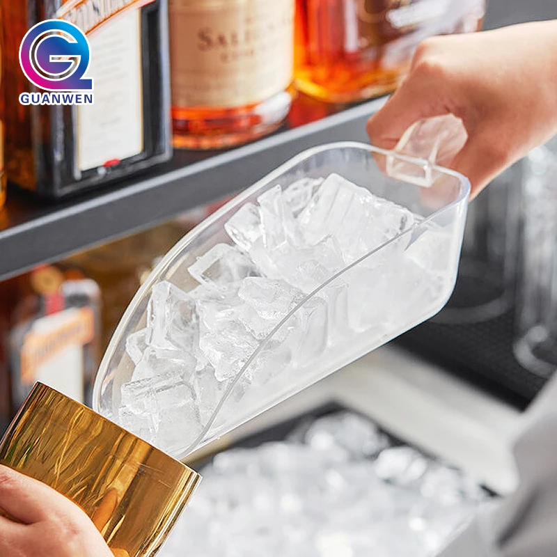 24 Oz. Clear Utility Plastic Scoop Grain Candy Flour Scoop Bar Accessories Ice Scoop