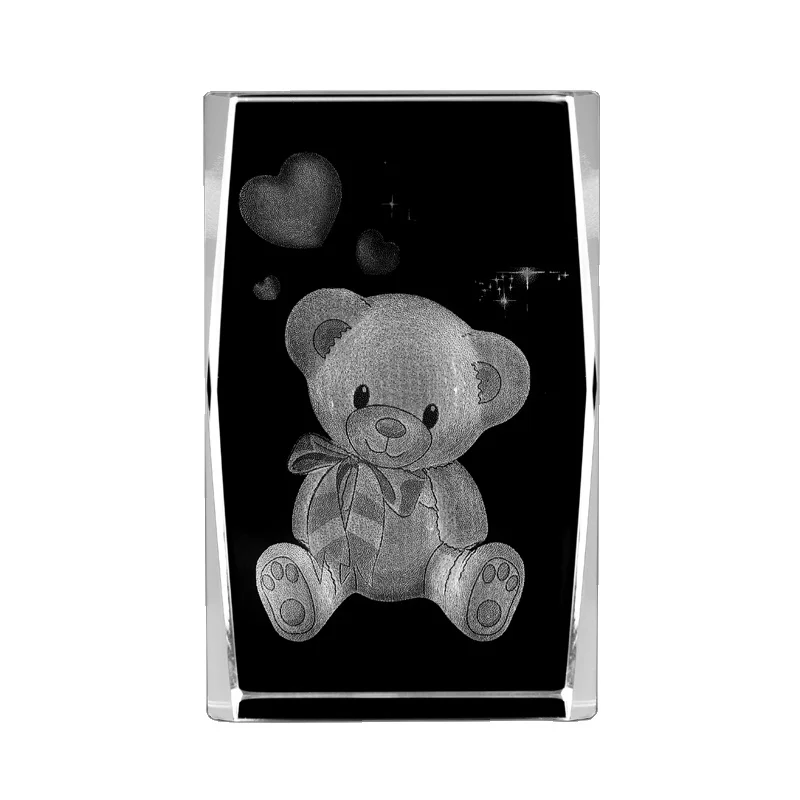 Wholesale 3d laser engraving crystal glass photo printing cube