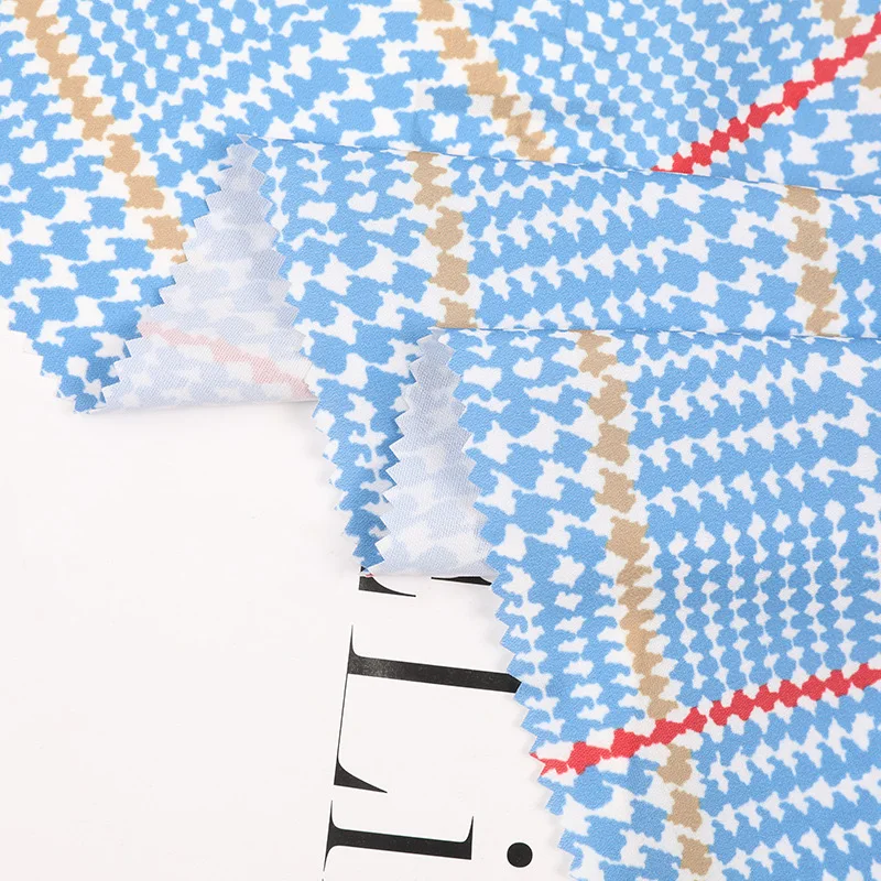 Wholesale SPH yarn women pants digital ity print chiffon fabric printed 100% polyester