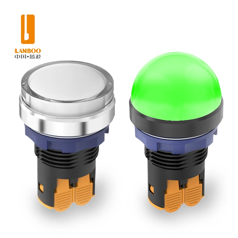 LANBOO 22SA1Z1-P/Q серии красный зеленый синий желтый белый светодиодный сигнальный светильник металлический световой индикатор светодиодный индикатор