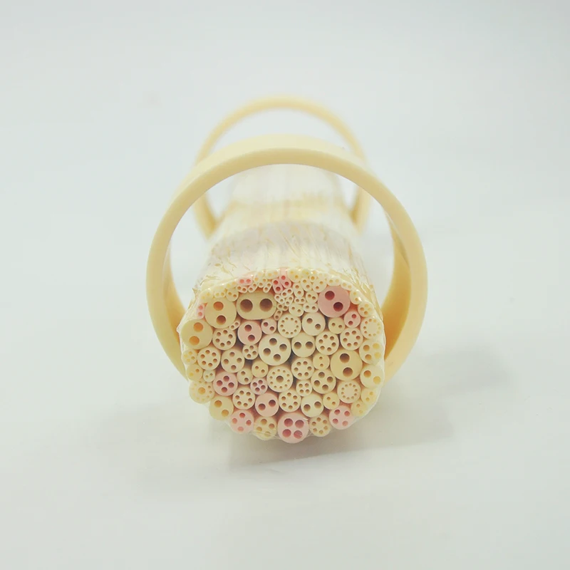 High Temperature Insulation Multi Bore 99 Purity Alumina Ceramic Tube Porous Ceramic Pipe