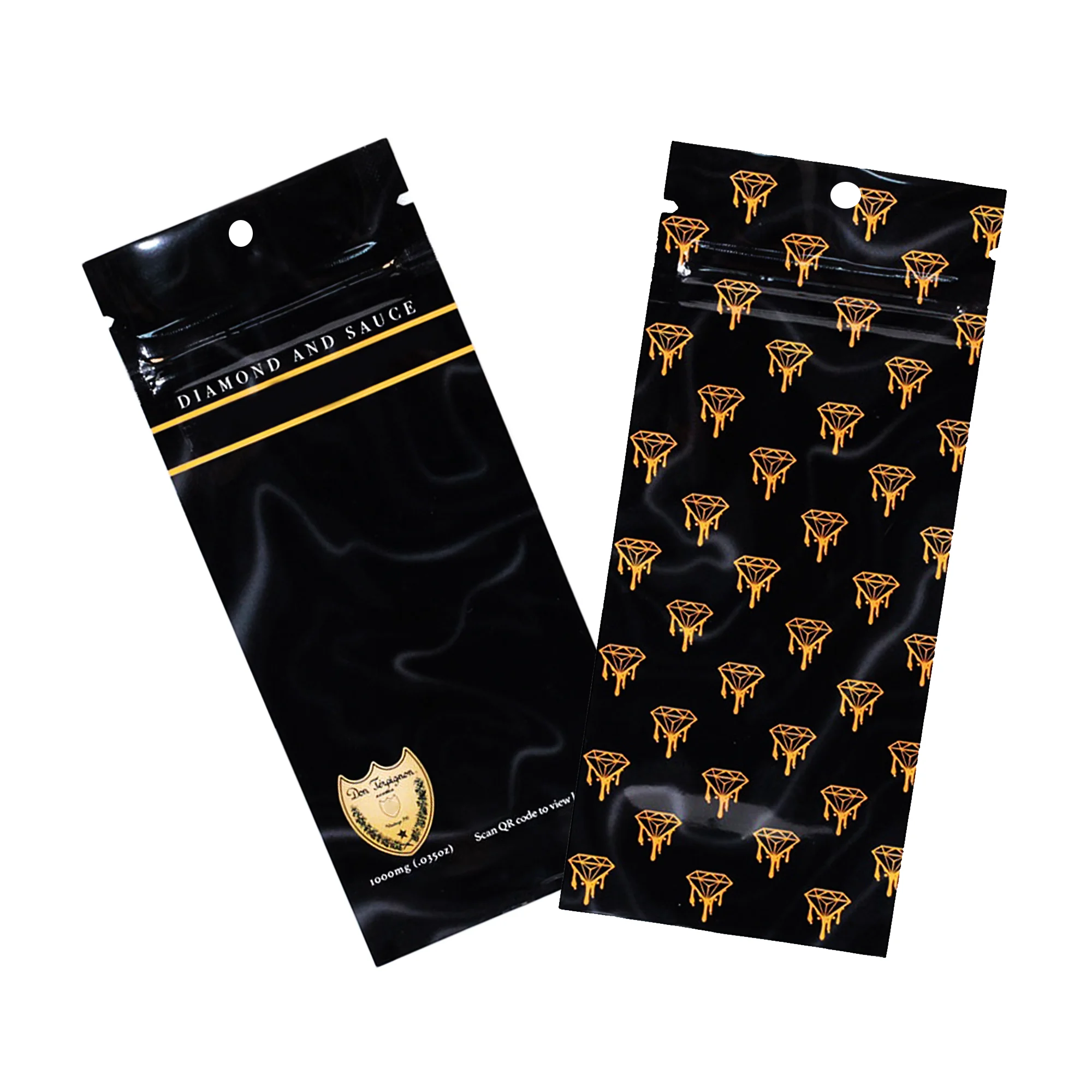 Factory price Custom Plastic Packaging  3 Side Seal Bag  Food Grade Mylar zip lock  Bag flat bag