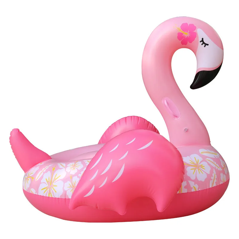BSCI Summer Party Outdoor Water Recreation Swimming Pool Floats Access Flamingo Inflatable Floating Mattress Lounger