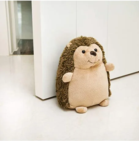 Cute Decorative Hedgehog Weighted Interior Door Stopper, Compact with Soft Fabric Design,garden decorations