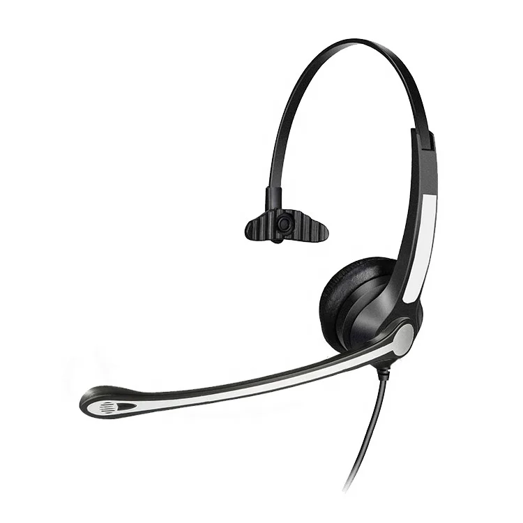 Hands Free Monaural Telephone Headset for Office Call Centre