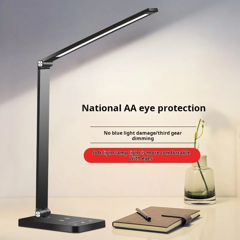 Popular Multifunctional Slim Rechargeable Table Lamp With Usb Charging Desk Lamp Slide Dimming & Cct