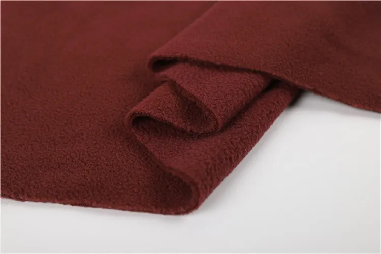 100% polyester manufacturing double side fleece fabric polar fleece for sale