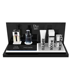 ODM Custom Luxury Countertop Acrylic Perfume Bottle Display Plastic Makeup Display Stands