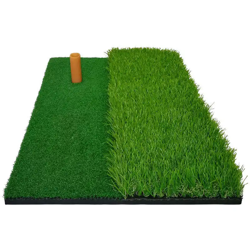 Golf Long And Green Grass Replaceable Hitting Mat Anti-slip SBR Sole Golf Practice Mats Outdoor Indoor