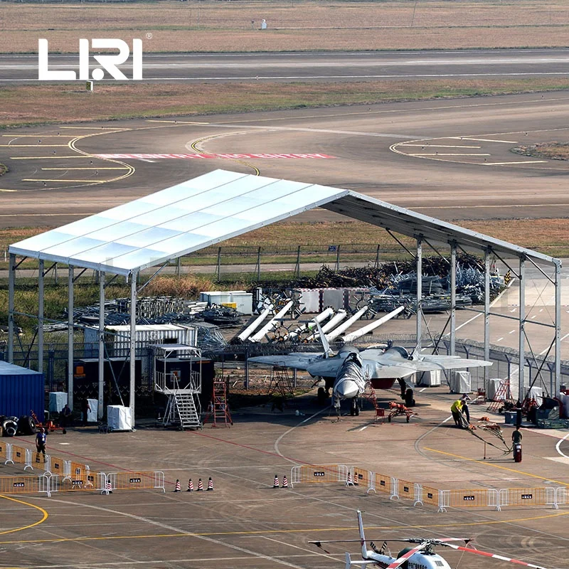 Waterproof Portable Aircraft Hangar Storage Trade Tent for Airshow from China Liri Tent