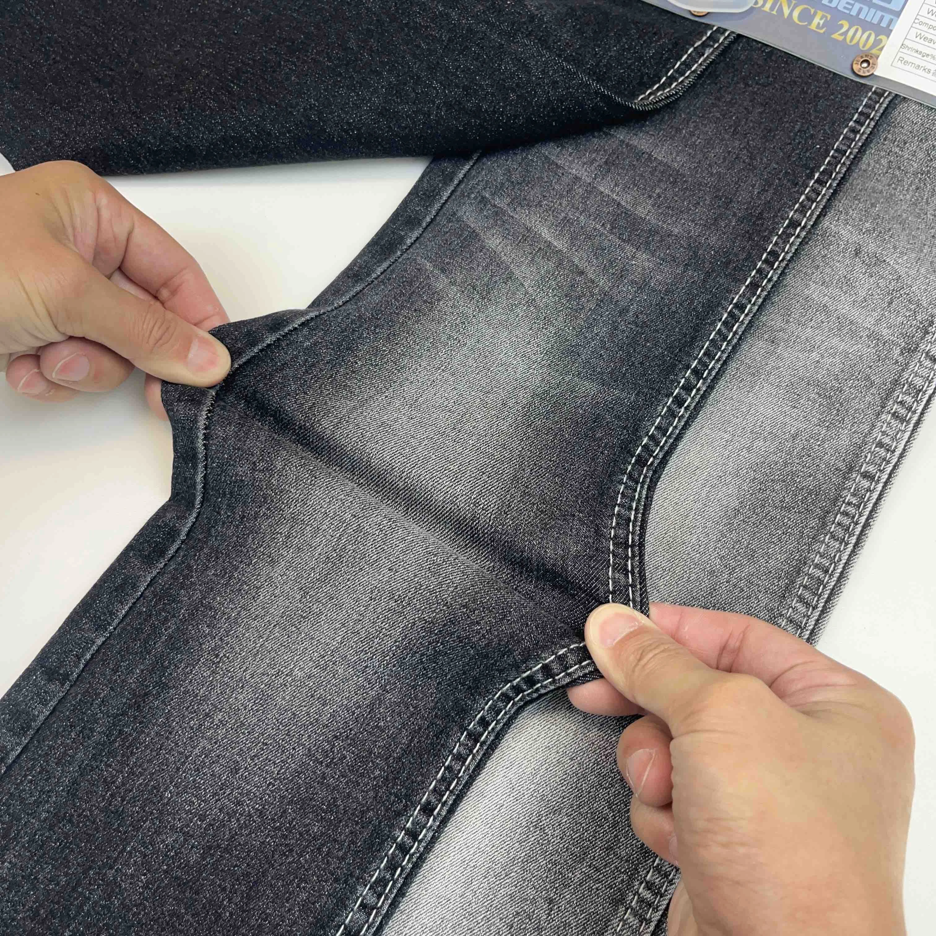 Soft Comfortable Twill Stretch Denim Jeans Fabric With Custom Design Slub Raw Denim Fabric Manufacturers In China