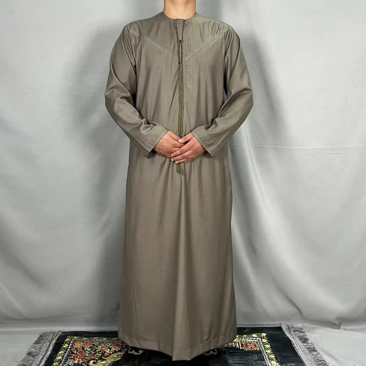 HJ EMMR03 Middle East National Style Turkish Caftan Robes Wholesale Jubba Thobe Arab Alharamain Men