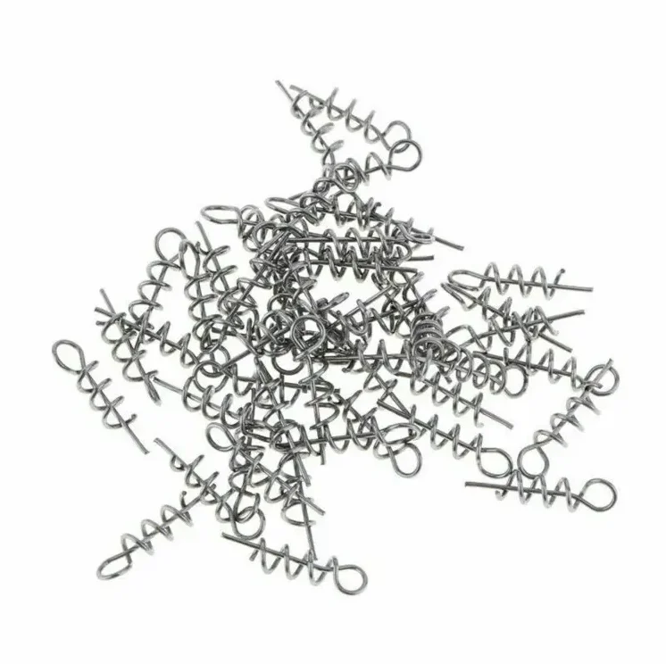 wholesale pike fishing Stainless Steel Soft Bait Pin Lure Fishing Pin Spring