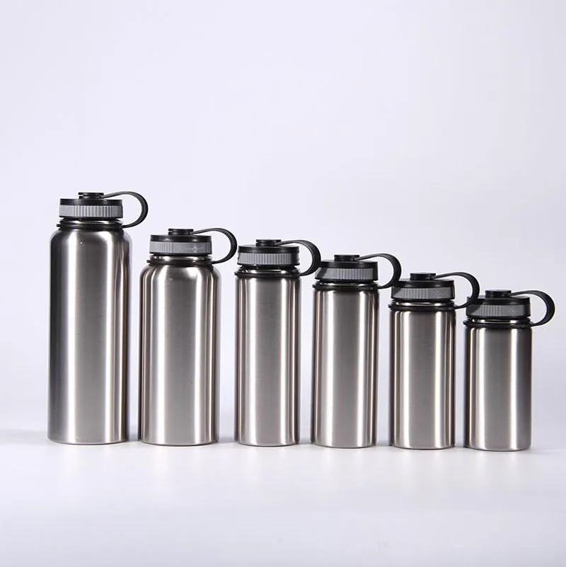 
Sports Stainless Steel Insulated Water Bottle Double Walled Vacuum Flask Wide Mouth vacuum sealed insulation bottle 