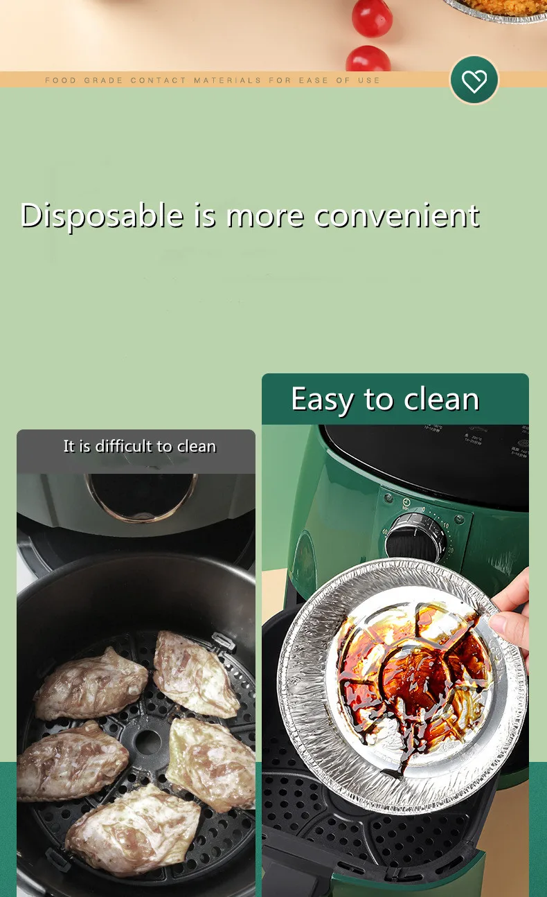 Factory direct sale cheap disposable  50 packs metal packaging foil bowl  aluminum foil container aluminum foil trays