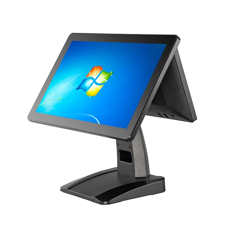 Pos System Dual Touch Screen Monitor Windows Pos Computer Payment System for Nail Salon