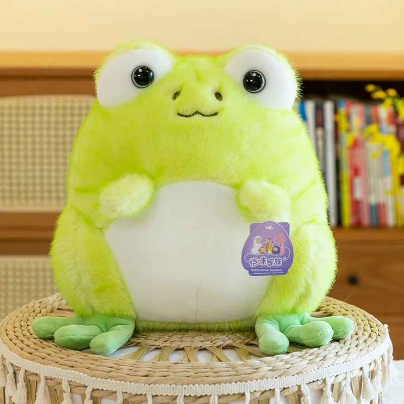 Cartoon Big Eyes Frog Plush Toys Stuffed Animals Frog Doll Soft Cute Common Pond Frog Stuffed Toys Gifts For Kids