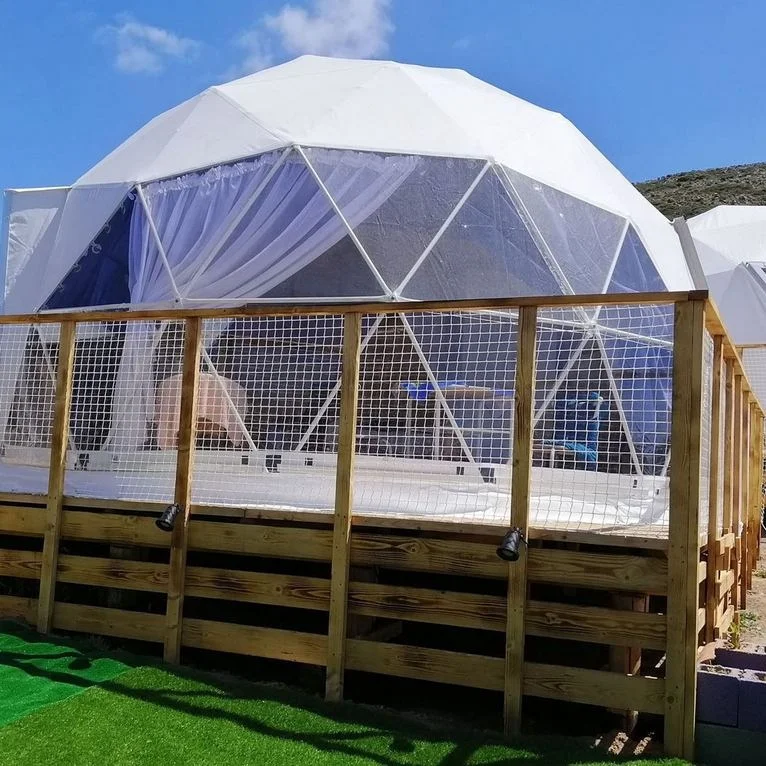 
6m diameter geodesic waterproof dome house tent glamping prices 